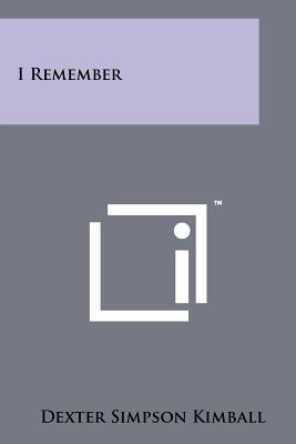 I Remember - Kimball, Dexter Simpson