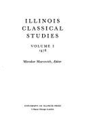 Illinois Classical Studies: v. 1 - Marcovich, Miroslav (Volume editor)