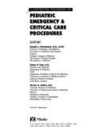 Illustrated Textbook of Pediatric Emergency & Critical Care Procedures - Dieckmann, Ronald A, and Fiser, Debra H, MD, and Selbst, Steven M, MD, Faap, Facep