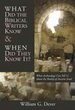 What Did the Biblical Writers Know and When Did They Know It? : What Archaeology Can Tell Us About the Reality of Ancient Israel