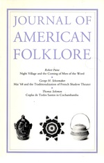 Journal of American Folklore Volume 107 No. 425 Summer 1994