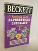 Beckett Football Card Alphabetical Checklist Number 1