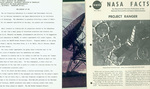 Nasa Educational Material: Nasa Facts, Vol. II, No. 6, Project Ranger. Photograph of Goldstone Tracking Station Near Barstow, Ca. Ranger C (Ra-8) Status Bulletin. Three Stapled Nasa Press Releases
