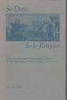 So Doth, So is Religion: John Donne and Diplomatic Contexts in the Reformed Netherlands, 1619-1620