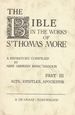 The Bible in the Works of Thomas More, Part III Acts, Epistles, Apocalypse