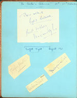 Original Autographs By Vivien Leigh, Cyril Cusack, Godfrey Kenton and Others