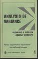 Analysis of Variance (Quantitative Applications in the Social Sciences Series, No. 1)