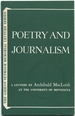 Poetry and Journalism (the Gideon Seymour Memorial Lecture Series)