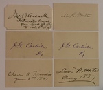 Signed Cards By Prominent Cabinet Officials Who Served in Various Presidential Administrations