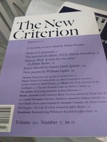 The New Criterion March 2002 Volume 20 Number 7