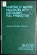 Analysis of Waters Associated With Alternative Fuel Production 1980 Edition