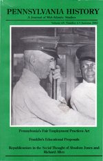 Pennsylvania History: a Journal of the Mid-Atlantic Studies: Volume 69, No 4: Autumn, 2002