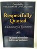 Respectfully Quoted: a Book of Quotations