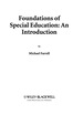 Foundations of Special Education: an Introduction