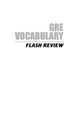 Gre Vocabulary Flash Review