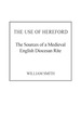 The Use of Hereford: the Sources of a Medieval English Diocesan Rite