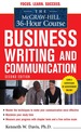 The McGraw-Hill 36-Hour Course in Business Writing and Communication