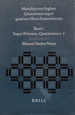 Marsilius Von Inghen, Quaestiones Super Quattuor Libros Sententiarum, Band 1: Super Primum. Quaestiones 1-7