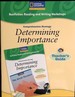 Nonfiction Reading and Writing Workshops Springboard: Determining Importance Teacher's Guide