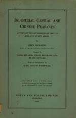 Industrial Capital and Chinese Peasants: A Study of the Livelihood of Chinese Tobacco Cultivators