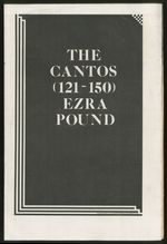 Unmuzzled Ox 23: the Cantos (121-150) Ezra Pound