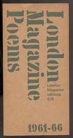 London Magazine Poems, 1961-66: Number 6/6