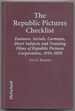 The Republic Pictures Checklist: Features, Serials, Cartoons, Short Subjects and Training Films of Republic Pictures Corporation, 1935-1959