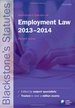 Blackstone's Statutes on Employment Law 2013-2014 (Blackstones Statutes Series)