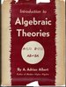 Introduction to Algebraic Theories [Signed By Notable]