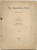 The Republican Party "a Party Fit to Govern"