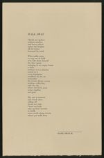 [Broadside]: Walk Away (Letters 4)