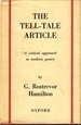 The Tell-Tale Article a Critical Approach to Modern Poetry