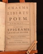 The Charms of Liberty to Which is Added Epigrams Poems and Satyrs