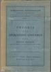 Thorie Des Oprations (Operations) Linaires (Lineaires). Monografje Matematyczne Tom I.