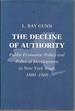 The Decline of Authority: Public Economic Policy and Political Development in New York, 1800-1860