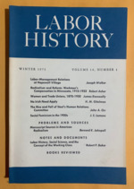 Labor History: Volume 14, Number 1, Winter 1973