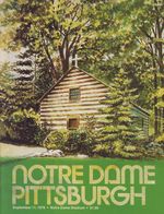1976 Pittsburgh Vs Notre Dame Football Program; September 11, 1976; Notre Dame Stadium; [Pitt / University of Pittsburgh]