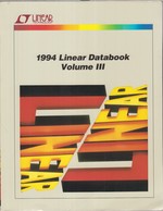 Linear Technology 1994 Linear Databook Volume III