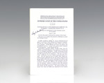 Supreme Court Justice Signed Pamphlet Collection