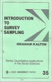 Introduction to Survey Sampling (Quantitative Applications in the Social Sciences 35)