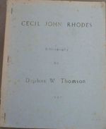 Cecil John Rhodes Bibliography