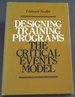 Designing Training Programmes: the Critical Events Model