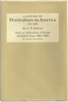 A History of Horticulture in America to 1860