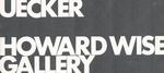 Uecker: Uecker, Zero and the Kinetic Spirit. (Exhibition: November 1-19, 1966).