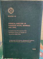 Geological Survy of Canada Bulletin 115. Chemical Analyses of Canadian Rocks, Minerals and Ores