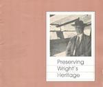 Preserving Wright's Heritage: Third Annual Symposium, March 24-27, 1988