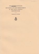 Mutations and Crop Improvement II. the Genus Lupinus (Leguminosae) By Gustafsson, Ake and Gadd, Ivar