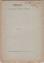 A Study of Pedal Laceration in Actinians By Cary, Lewis R.