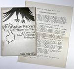 The Forgotten Prisoners of Nguyen Van Thieu By a Group of French University Professors