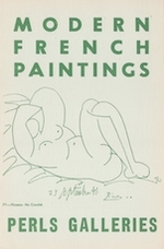 Catalogue III of the Perls Galleries Collection of Modern French Paintings: March 24-April 19, 1947